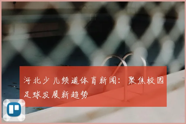 河北少儿频道体育新闻:聚焦校园足球发展新趋势